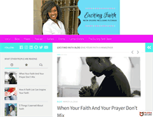 Tablet Screenshot of excitingfaith.com